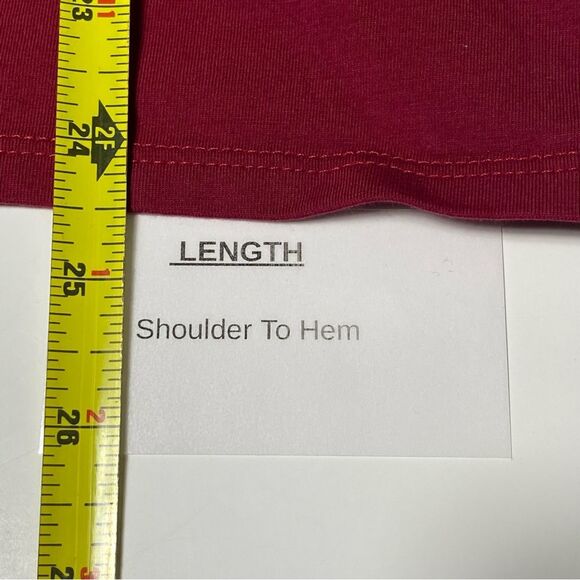 J.Jill Pure Jill Relaxed Basic Turtleneck In Maroon/Red Women's Size Small - Picture 6 of 15